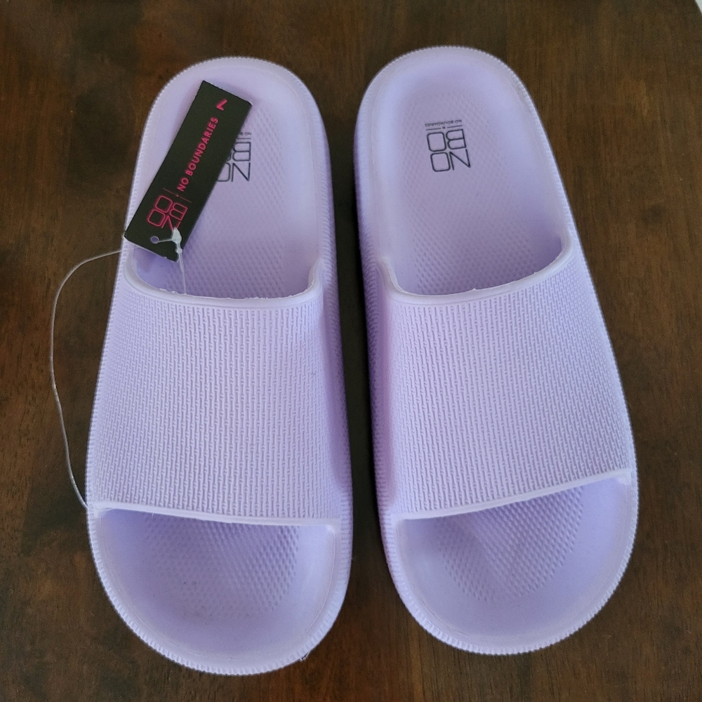 Women's Lavender No Boundaries Lightweight Quick Dry Slip-On, Pillow Sandals